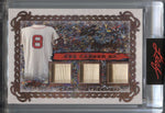 2021 Carl Yastrzemski Leaf Art of Sport PAINT BY NUMBERS TRIPLE BAT 05/25 RELIC #PBN-02 Boston Red Sox HOF