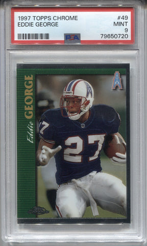 Eddie George 2001 Bowman Chrome Retro Rookie Refractor