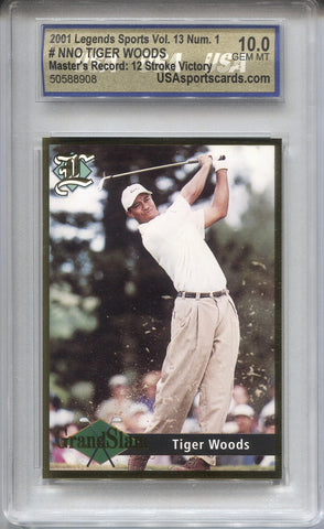 2001 Tiger Woods Legends Sports VOLUME 13 USA 10 #NNO PGA 8908