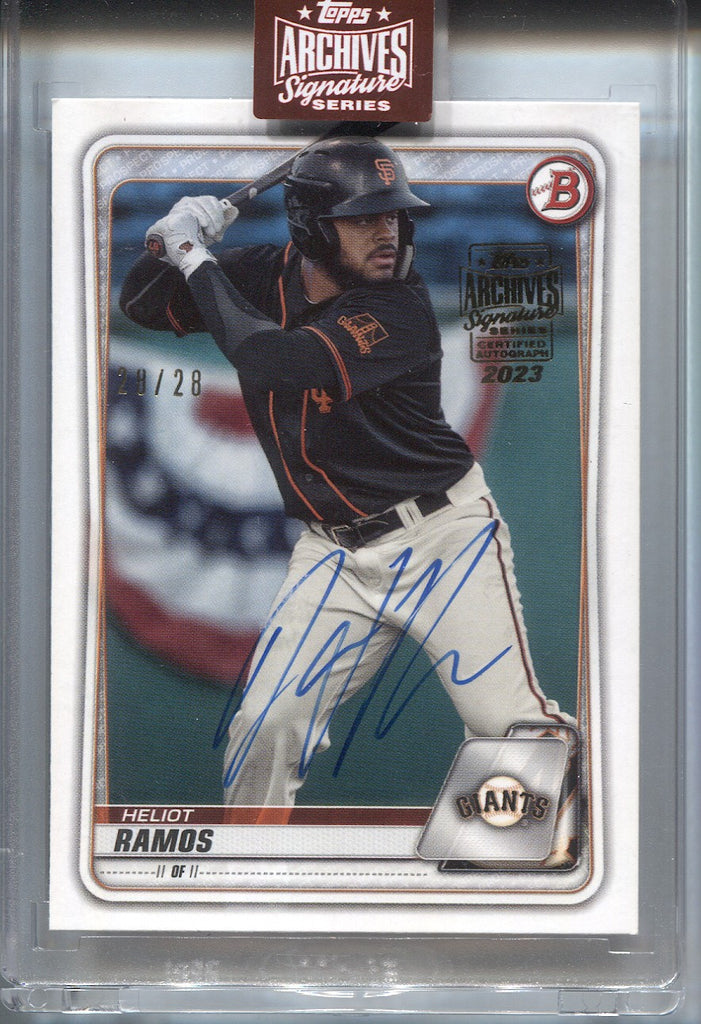 2023 Heliot Ramos Topps Archives AUTO 28/28 AUTOGRAPH #BP-148 San Fran