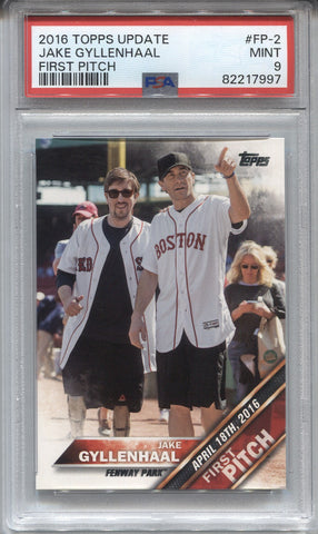 2016 Jake Gyllenhaal Topps Update FIRST PITCH PSA 9 #FP-2 Boston Red Sox 7997