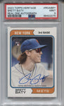 2023 Brett Baty Topps Heritage ROOKIE REAL ONE AUTO AUTOGRAPH RC PSA 9 #ROA-BBY New York Mets 2275