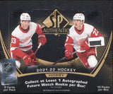 2021-22 Upper Deck SP Authentic Hobby Hockey, 16 Box Case