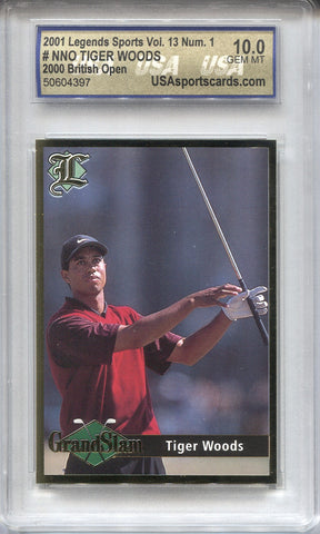 2001 Tiger Woods Legends Sports VOLUME 13 USA 10 #NNO PGA 4397