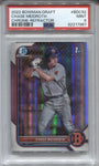 2022 Chase Meidroth Bowman Chrome Prospects 1ST BOWMAN REFRACTOR PSA 9 #BCP92 Boston Red Sox 7967