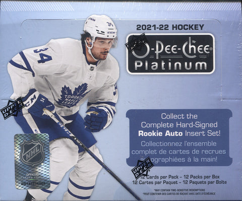 2021-22 Upper Deck O-PEE-CHEE Platinum Hobby Hockey, Box