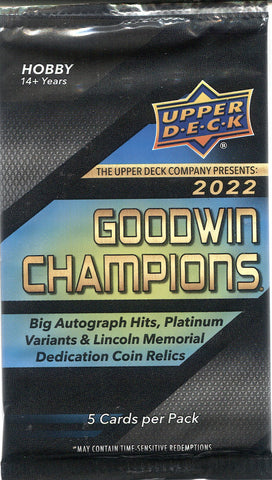 2022 Upper Deck Goodwin Champions Multi-Sport, Pack