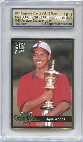 2001 Tiger Woods Legends Sports VOLUME 13 USA 10 #NNO PGA 9195