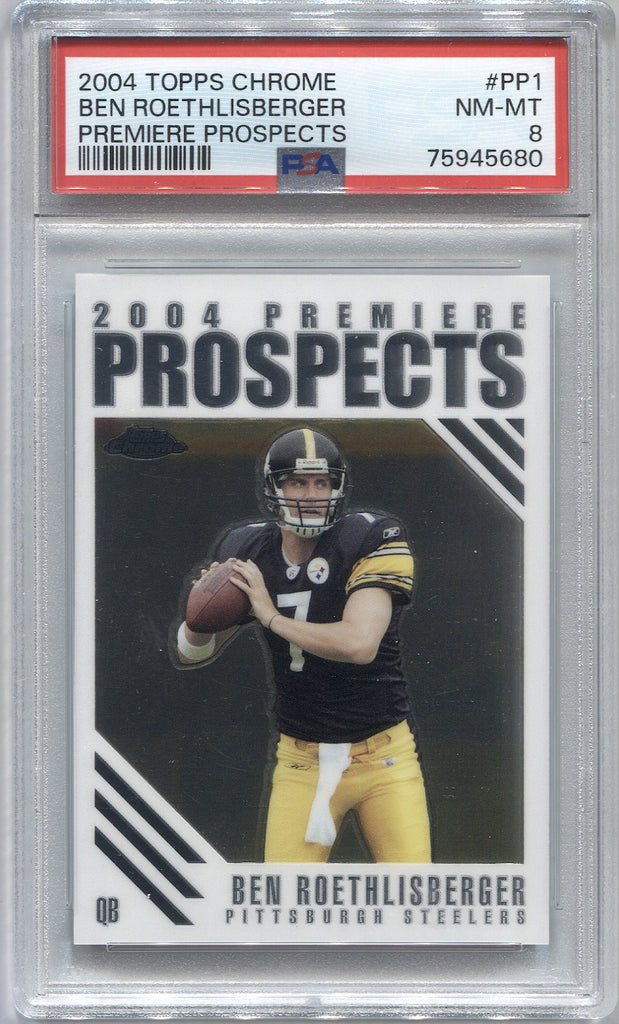 2004 Topps Signature Ben Roethlisberger Auto Jersey /50 RC PSA 10