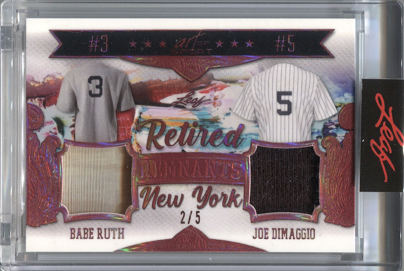 Framed New York Yankees Joe Dimaggio Jersey Display