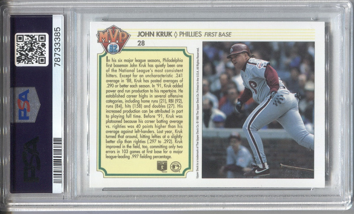 John Kruk - Philadelphia Phillies First Base