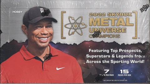 *JUST IN* 2022 Upper Deck SkyBox Metal Universe Champions Multi-Sport, Hobby Box