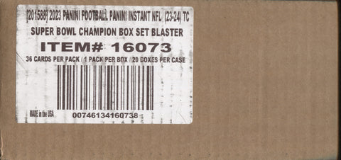 2023 Panini Instant Kansas City Chiefs Hobby, 20 Blaster Box Case