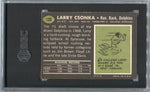 1969 Larry Csonka Topps ROOKIE RC SGC 4 #120 Miami Dolphins HOF 4112