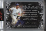 2021 Robin Yount Leaf Art of Sport OBJET D'ART DUAL JERSEY 30/35 RELIC #ODA-25 Milwaukee Brewers HOF