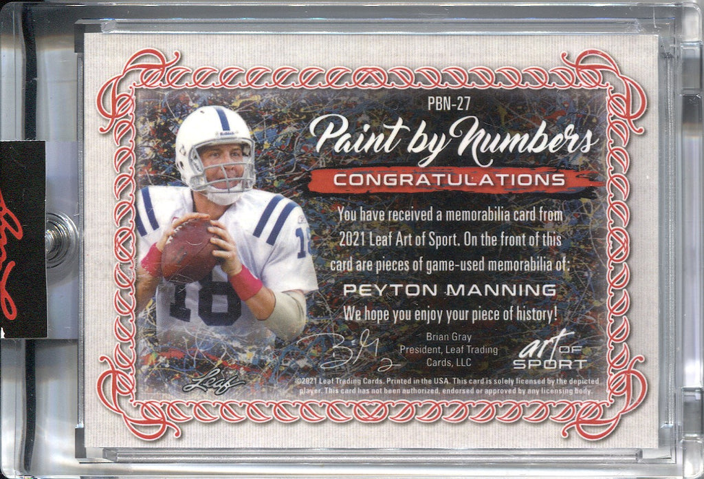 : NFL Peyton Manning Indianapolis Colts 8 Card Plaque