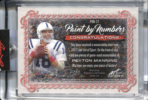 Peyton Manning Art Paint By Numbers - PBN Canvas