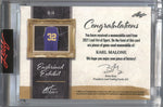 2021 Karl Malone Leaf Art of Sport ENSHRINED EXHIBIT JERSEY 13/35 RELIC #EE-14 Utah Jazz HOF