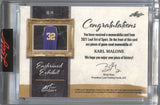 2021 Karl Malone Leaf Art of Sport ENSHRINED EXHIBIT JERSEY 13/35 RELIC #EE-14 Utah Jazz HOF