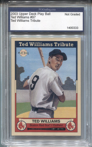 2003 Ted Williams Upper Deck Play Ball TED WILLIAMS TRIBUTE PCA #97 Boston Red Sox HOF 0333