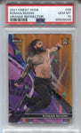 2021 Roman Reigns Topps Finest ORANGE REFRACTOR 10/25 PSA 10 #66 Friday Night Smackdown 5048