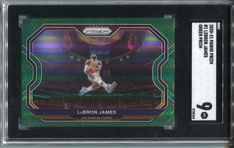 2021-22 LeBron James Panini Prizm ORANGE ICE #91 Los Angeles Lakers