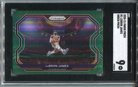 2020-21 Panini Prizm #1 LeBron James Basketball Card Lakers - Kobe Tribute  Dunk