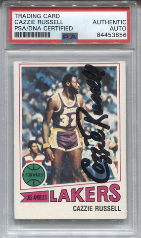 1977-78 Cazzie Russell Topps PSA AUTHENTIC AUTO AUTOGRAPH #59 Los Angeles Lakers 3856