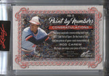 2021 Rod Carew Leaf Art of Sport PAINT BY NUMBERS TRIPLE JERSEY 17/30 RELIC #PBN-30 Minnesota Twins HOF