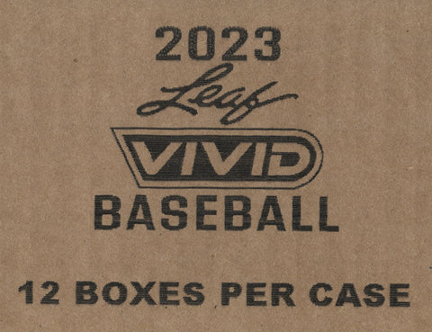 2023 Leaf Vivid Baseball Hobby, 12 Box Case