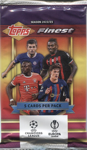 2022-23 Topps Finest Flashbacks UEFA Club Competitions  Soccer Hobby, Pack