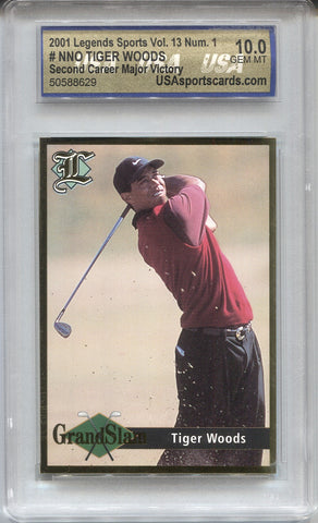 2001 Tiger Woods Legends Sports VOLUME 13 USA 10 #NNO PGA 8629