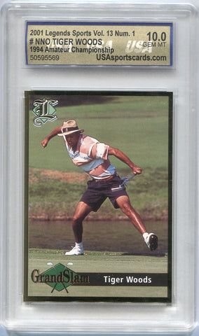 2001 Tiger Woods Legends Sports VOLUME 13 USA 10 #NNO PGA 5569
