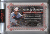 2021 Rod Carew Leaf Art of Sport PAINT BY NUMBERS TRIPLE JERSEY 27/30 RELIC #PBN-30 Minnesota Twins HOF