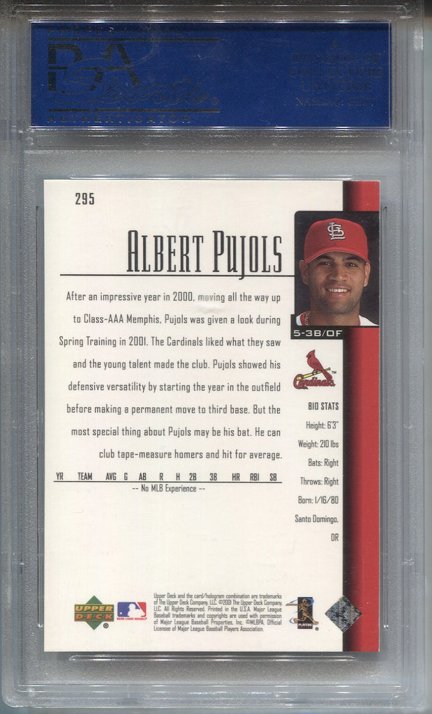  Albert Pujols Rookie Card 2001 Donruss Class of 2001