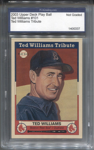 2003 Ted Williams Upper Deck Play Ball TED WILLIAMS TRIBUTE PCA #101 Boston Red Sox HOF 0337