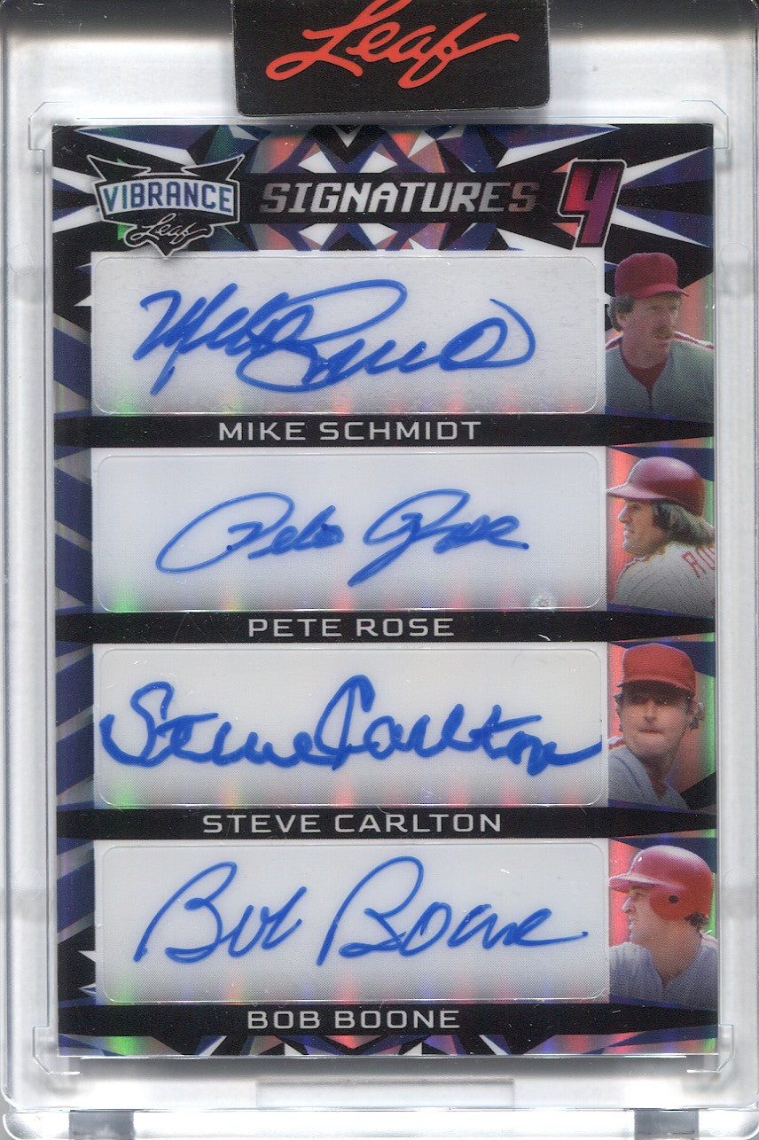 Pete Rose Steve Carlton and Mike Schmidt Philadelphia Phillies