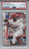 2020 Aristides Aquino Topps Series 2 ROOKIE RC PSA 10 #20 Cincinnati Reds 3354