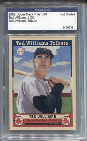 2003 Ted Williams Upper Deck Play Ball TED WILLIAMS TRIBUTE PCA #102 Boston Red Sox HOF 0338
