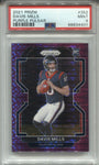 2021 Davis Mills Panini Prizm PURPLE PULSAR ROOKIE RC PSA 9 #352 Houston Texans 4401