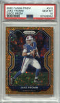2020 Jake Fromm Panini Prizm ORANGE DISCO ROOKIE RC PSA 10 #310 Buffalo Bills 6352