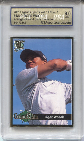 2001 Tiger Woods Legends Sports VOLUME 13 USA 9 #NNO PGA 3366