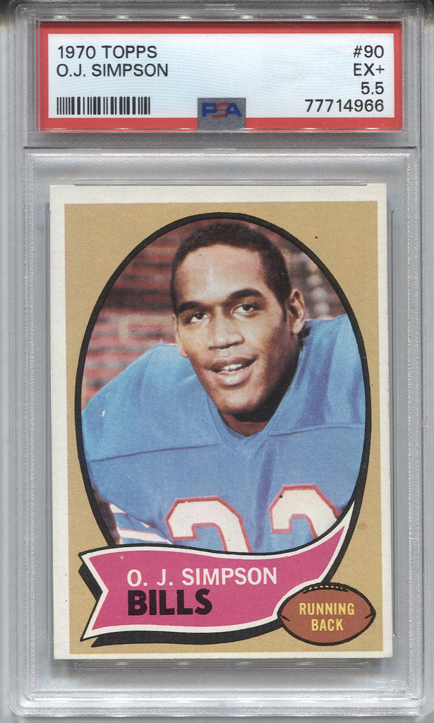  1970 Topps # 90 O.J. Simpson Buffalo Bills (Football