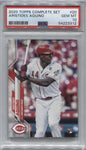 2020 Aristides Aquino Topps Complete Set ROOKIE RC PSA 10 #20 Cincinnati Reds 3312