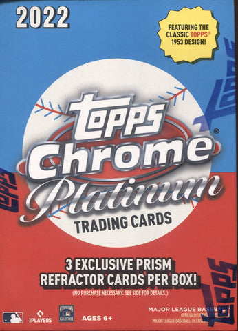 2022 Topps Chrome Platinum Anniversary Baseball, Blaster Box
