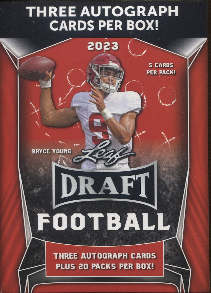 2023 Leaf Draft Football Hobby, Blaster Box