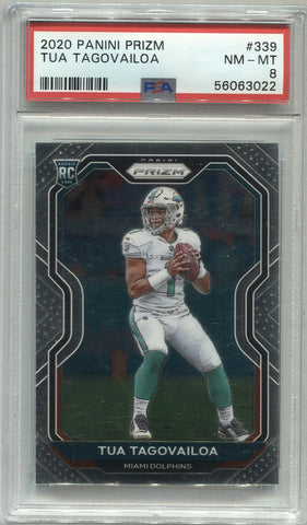 Mavin  2020 Panini Prizm Tua Tagovailoa Black White Negative Rookie RC  #339 Dolphins SP