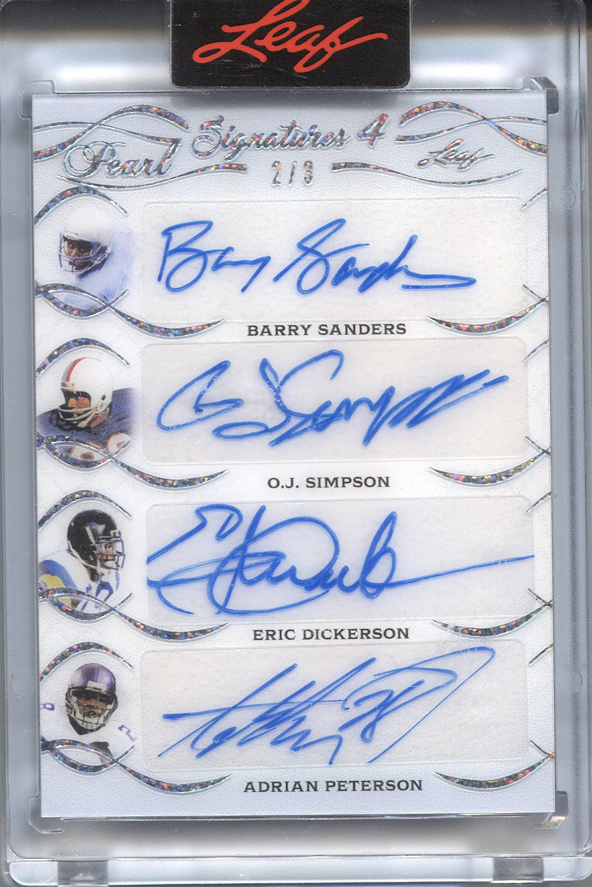 Adrian Peterson Autographed Singles, Signed Adrian Peterson