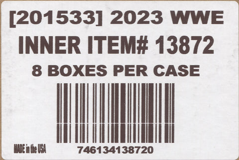 2023 Panini Revolution WWE Hobby, 8 Box Inner Case