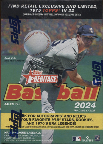 *NEW* 2024 Topps Heritage Baseball, Blaster Box